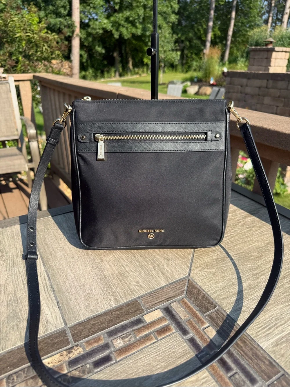 NWOT Michael Kors Jet Set Charm Large North/South Nylon Crossbody Bag